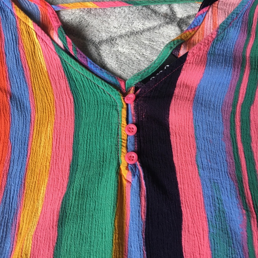 Colorful Striped Summer Top - Picture 2 of 8